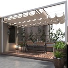 Waterproof Retractable Pergola Canopy Replacement Cover Uv Block For Garden Yard