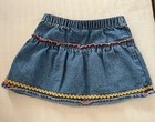 Vintage Y2k Winnie The Pooh Bear Floral Denim Jean Skirt Adorable 36 Months 
