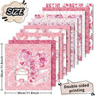 Valentine s Floral Scrapbook Paper - 24 Double-sided Sheets  11 8  X 11 8