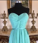 Women s Formal Strapless Lace Up Back Bridesmaid Long Evening Gown Prom Dress