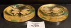2 Vintage Gamut Designs Butterflies 70s Mcm Lucite Or Resin Coasters