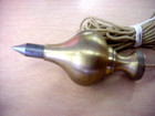 Antique Vintage Plumb Bob Brass Masonic Carpenter Level Marked  2   S In Shield