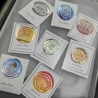7pcs Vintage Wax Stamp Seal Kit wax Head And Wooden Golden