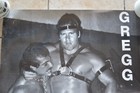Vintage Gay Men Leather Bar Poster Fetish Gregg Strom 1988 B w Dungeon Art Print