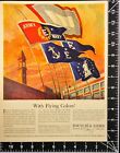 1942 Bausch   Lomb War Plant Army-navy E Flag Wwii Vintage Print Ad