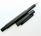 Rotring Newton Black Fountain Pen Metal M Nib No Converter Cracked