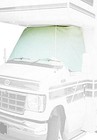 2409 White Class C Chevy 2001-2015 Windshield Cover  rv Motorhome With Mirror