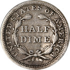 1859-p Seated Liberty Half Dime