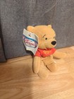 New Disney Store Winnie The Pooh Mini Bean Bag Plush 8  Stuffed Toy Red Shirt