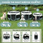 Dog Cat Playpen  Puppy Pet Playpen Indoor For Small Dog Crate Tent Cage Outdoor 