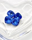 Sapphire F  12mm  Swarovski 4470 Cushion Cut Stones