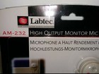 Labtec Am-232 High Output Monitor Mic  Pc Voice Access  7  Shielded Cord  Nib
