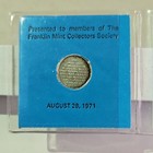 Franklin Mint 1971 Apollo 14 Traveled To Moon Silver Limited Edition Mini-coin
