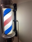 Marvy 55 All Original Barber Pole Made In 1959   Original Motor   Still Works 