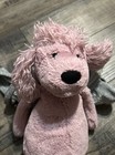 Jellycat Pink Poodle Plush Puppy Dog Stuffed Animal Bashful Soft Toy 12   