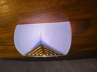 Rare Mid-century Modern Bed Lamp Sconce Blue Acrylic Or Lucite Gold Tone  grate 