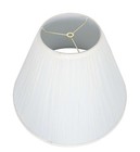 7x18x13  Empire Off-white Pleated Lamp Shade