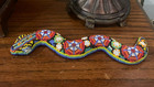 Huichol Beaded Colorful  Snake   La Culebra  On Wood 7 5    Turtle  tortuga  4 