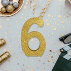 7 8 Inch Gold Glitter Number 6 Wooden Table Centerpieces Birthday Party Decor