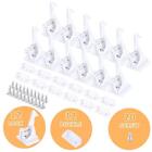 12pc Cabinet Locks Child Safety Latches Baby Proof Lock Drawer Door