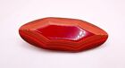 Rare Camo Bakelite Red Iro Urishi Brooch Pin Japanese 52 Layers Retro Vintage Lg