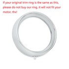 Chrome Headlight Fog Light Visor Style Turn Signal Trim Ring Fit For Harley