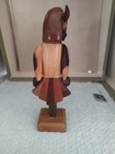 Vintage Carved Wooden Owl Figurine Assorted Wood Folk Art 7 