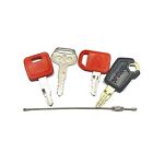 4 Heavy Equipment Key For Cat John Deere Komatsu Excavators Loaders Backhoes