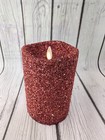 Luminara Real Flame-effect Flameless Candle 6    Glitter Red  W remote