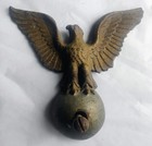 Pr  Of Vintage  Antique Cast Iron Eagle Decorations