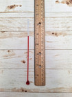 Glass Thermometer Tube 6 5  - Imperfect -lot Of 2  read Description 