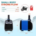 265 Gph Submersible Aquarium Water Pump Circulation Fish Tanks Ponds Hydroponics