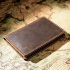Genuine Leather Slim Credit Id Card Holder Wallet Minimalist Bifold Purse Unisex