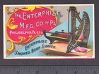 Antique Beef Shaver 1800 s Enterprise Smoked Meat Knife Ad Victorian Trade Card