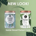 Organic Cotton Tampons Duopack - Light regular Absorbency  30 Ct
