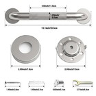 12 Inch Shower Grab Bar Heavy Duty 304 Stainless Steel Non Slip Bathroom Safety