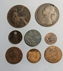 1790 1885 1942 Germany England Russia Finland New York Penny - Set Of 8  Coins