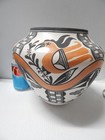 P  Victorino Monumental Vintage Acoma Pueblo Indian Pottery Parrot Pot Olla  -a 