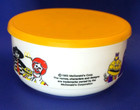 Vintage Mcdonalds Plastic Cereal Bowl With Lid Whirley Industries 1985