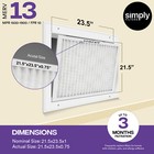 Simply Filters 21 5x23 5x1 Merv 13  Mpr 1500  Ac Furnace Hvac Air Filter