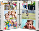 3-ring Photo Album 300 Pockets Hold 4x6 Photos  Black   White Words Design