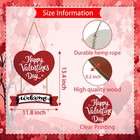 Valentines Day Wreath Happy Valentines Day Door Decorations Welcome Sign Red Hea