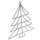 Christmas Tree Yard Decoration Wire Wreath Form Iron Floral Garland Frame