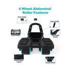 2025 New Automatic Rebound Ab Roller Wheel With Elbow Support   4-w    Fast Ship