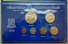 1974 British Virgin Islands - Official Mint Bu Specimen Set  6  -orig  Pkg -rare