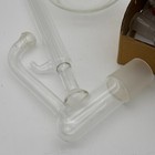 Distillation Flask Borosilicate Glass Therm Holder Clear Mixed Lab Pieces Set