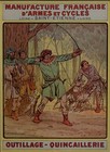 1924 Vintage Original Wood Bow Archery Sport Hunting Advertising Print Art B-006