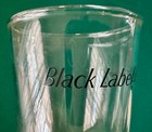 Carling Black Label Beer Glasses  Vintage 1950 s  Set Of 4