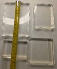 Set Of 4 Acrylic Stamp Blocks Clear