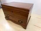 Gorham Pacific Silvercloth Cherry Wood Silverware Storage Chest With Drawer